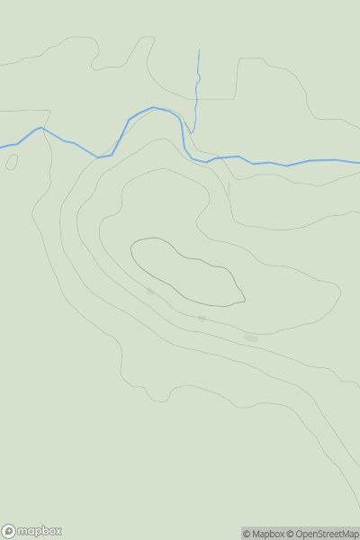 Thumbnail image for King's Seat Hill [Central Scotland from Dumbarton to Montrose] [NS906919] showing contour plot for surrounding peak